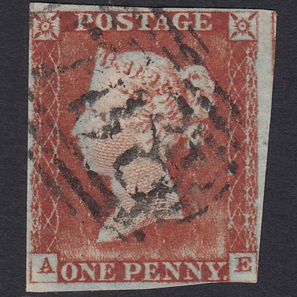 GB QV 1841 1d Pale Red-brown (Plate 41) SG9-B1(3) AE FU Miss Imprimatur nr 4M