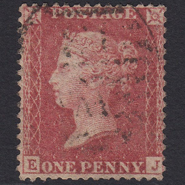 GB QV 1857 1d Rose-red (Plate 47) SG40-C10(1) EJ GU London D&S Cancel