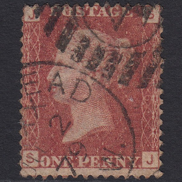 GB QV 1864 1d Lake-red (Plate 206) SG44-G1(2) SJ GU London D&S 4