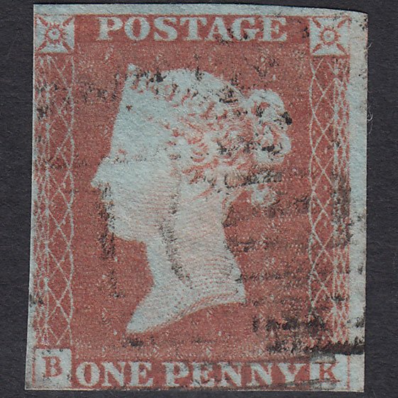 GB QV 1841 1d Red-brown (Plate 69) SG8-B1(1) BK FU nr 4 Margins Scotland