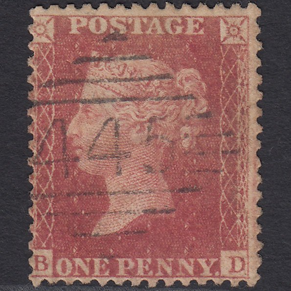GB QV 1857 1d Rose-red (Plate 62) SG40-C10(1) BD FU Waterford 445