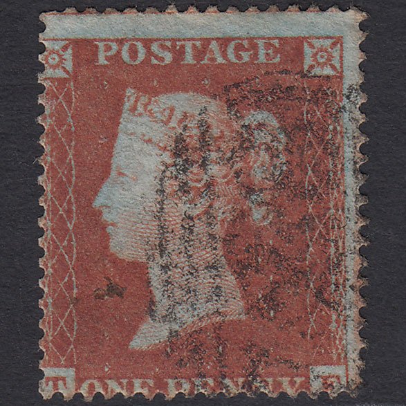 GB QV 1854 1d Red-brown (Plate 167) SG17-C1(1) TE GU Misperf