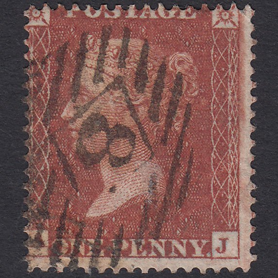 GB QV 1855 1d (Plate 12) SG21-C4(1) AJ GU Missing Imprimatur London IS 8