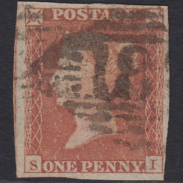 GB QV 1841 1d Red-brown (Plate 160) SG8-B2(1) SI GU Ireland