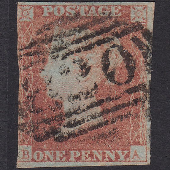 GB QV 1841 1d Red-brown (Plate 97) SG8-B1(1) BA GU 3m Tunbridge Wells 820