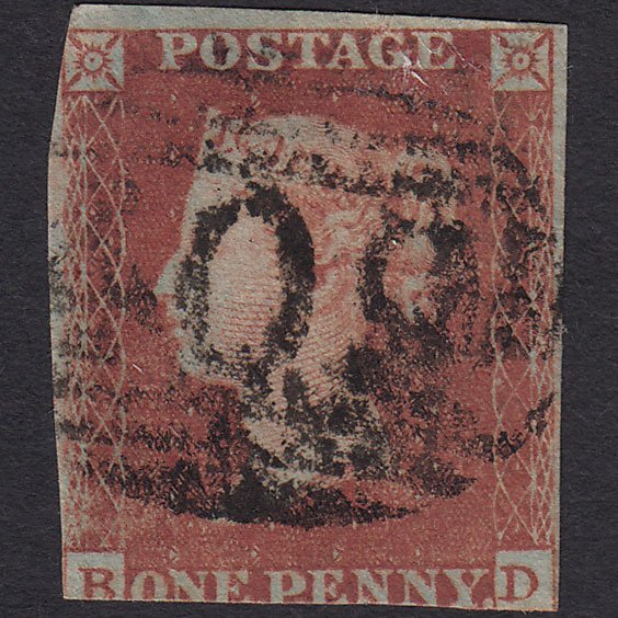 GB QV 1841 1d Red-brown (Plate 170) SG8-B2(1) BD GU Jersey 409