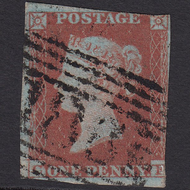 GB QV 1841 1d Very Blued (Plate 134) SG8a-B1(2) CF GU Innerwich 188