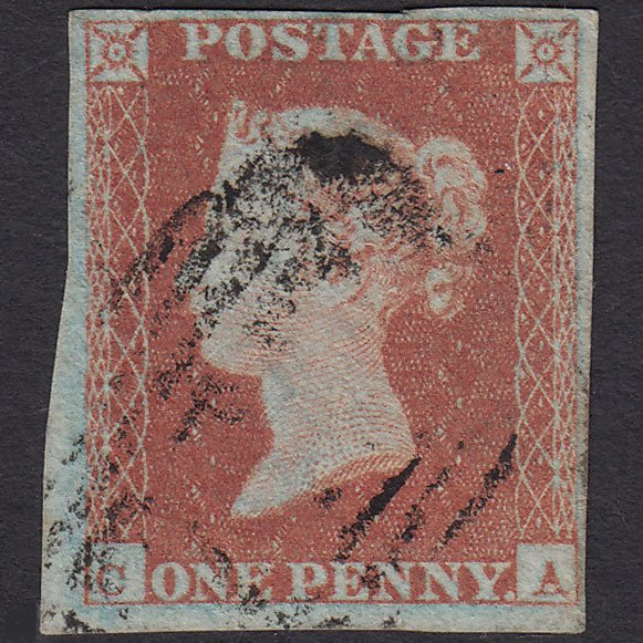 GB QV 1841 1d Red-brown (Plate 116) SG8-B1(1) CA FU 4 Margins