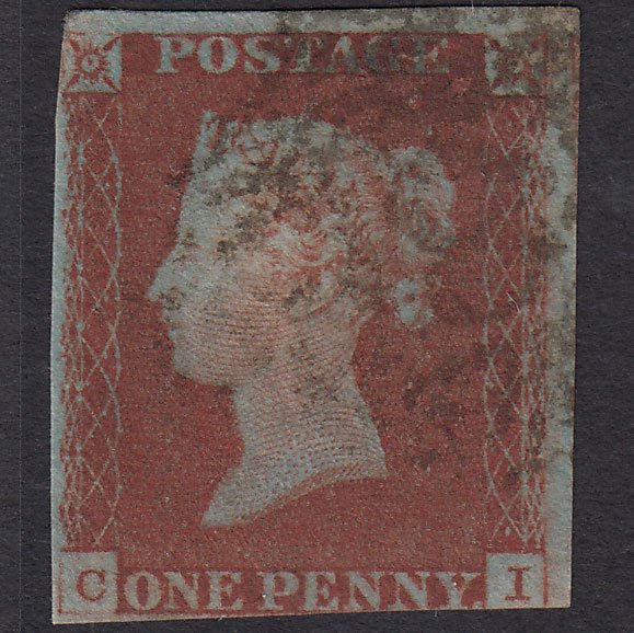 GB QV 1841 1d Red-brown (Plate 63) SG8-B1(1) CI GU