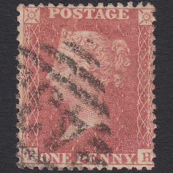 GB QV 1857 1d Pale Rose (Plate 56) SG39-C10(3) FH FU Ireland