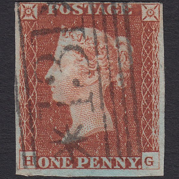 GB QV 1841 1d Red-brown (Plate 67) SG8-B1(1) HG FU 4M Edinburgh 131 Stars