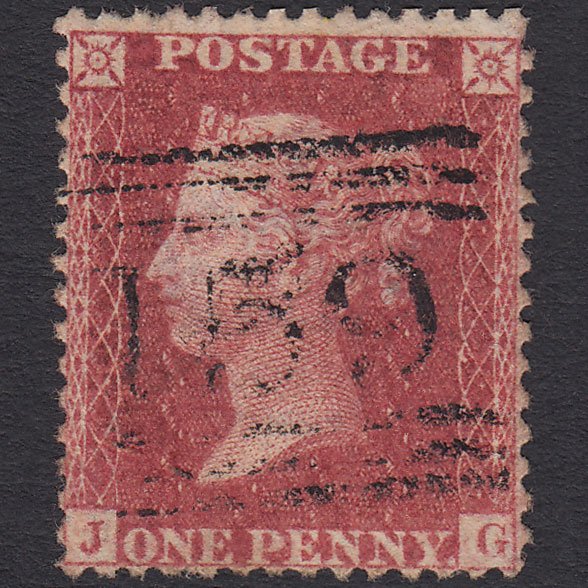 GB QV 1857 1d (Plate 56) SG40-C10(1) JG FU Missing Imprimatur Glasgow 159