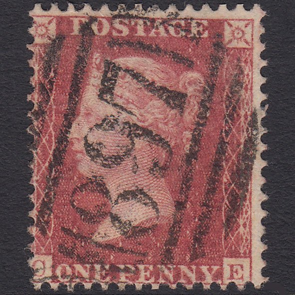 GB QV 1857 1d Rose-red (Plate 67) SG40-C10(1) CE FU Wisbech 897