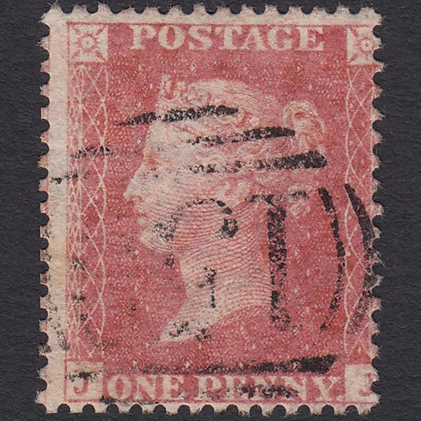GB QV 1857 1d Pale Rose (Plate 39) SG39-C10(3) JJ GU Misperf