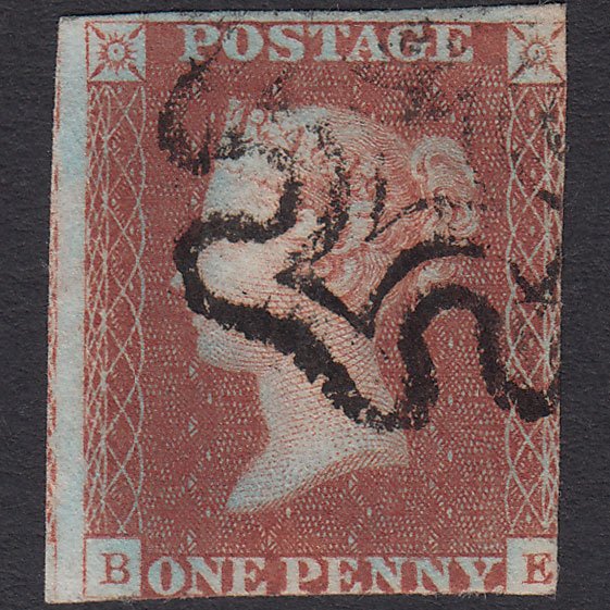 GB QV 1841 1d Red-brown (Plate 23) SG8-B1(1) BE GU Maltese Cross