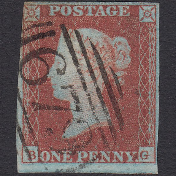 GB QV 1841 1d Red-brown (Plate 90) SG8-B1(1) BG FU nr 4M ST Helens 679