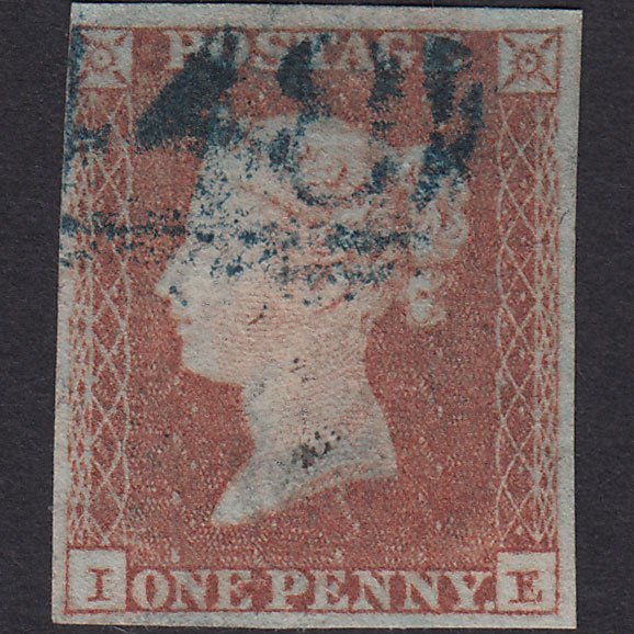 GB QV 1841 1d Red-brown (Plate 125) SG8-B2(1) IE FU Blue Leek 448