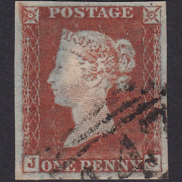 GB QV 1841 1d Red-brown (Plate 40) SG8-B1(1) JG GU 4 Good Margins Leeds 447