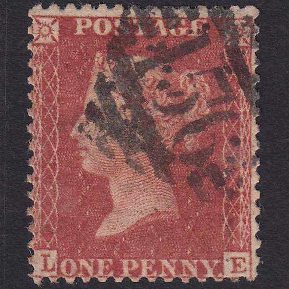 GB QV 1857 1d Rose-red (Plate 57) SG40-C10(1) LE GU Cork 156