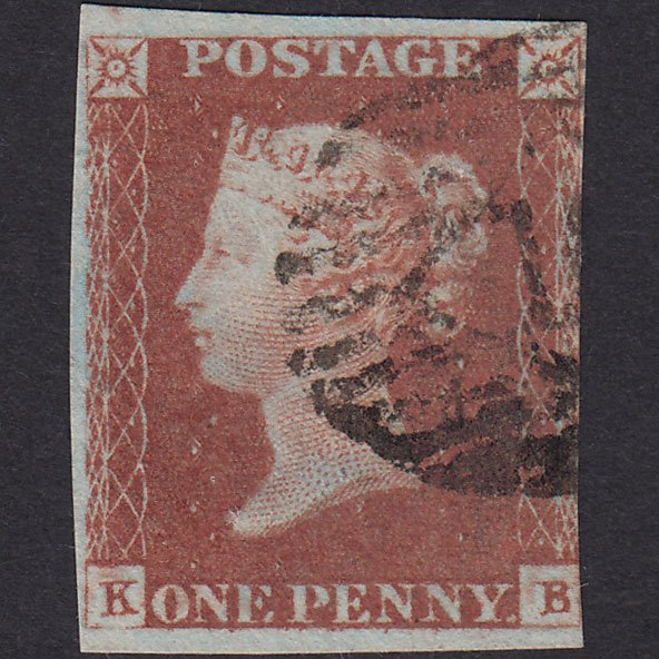 GB QV 1841 1d Red-brown (Plate 84) SG8-B1(1) KB FU nr 4M London IS Cancel