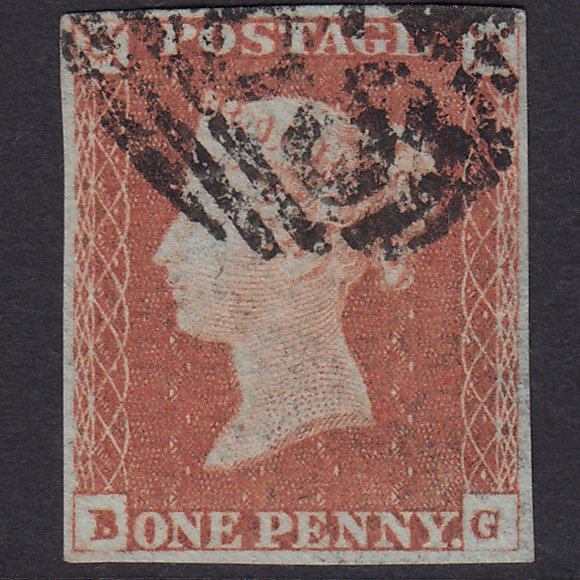 GB QV 1841 1d Red-Brown Plate 79 SG8-B1(1) BG VFU Missing Imprimatur 4M