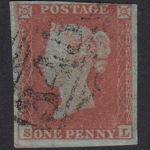 GB QV 1841 1d Pl 154 SG8-B2(1) SL GU Miss Imprimatur 4M Haverfordwest 345