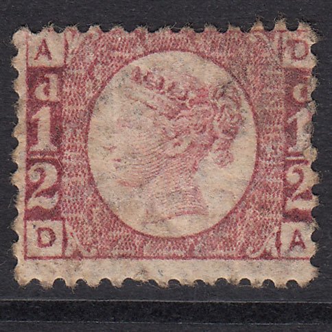 GB QV 1870 1/2d Rose-Red Plate 12 SG48-G4 DA GOOD M MINT
