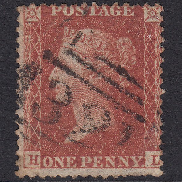 GB QV 1855 1d Brick-Red Plate 8 SG24-C3(6) HL GU