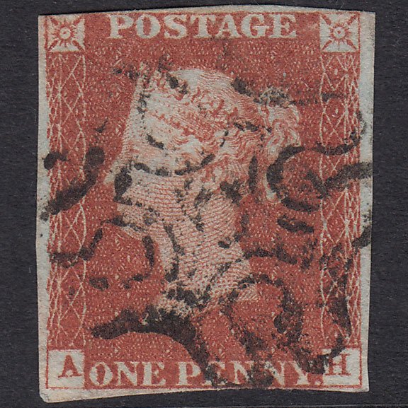 GB QV 1841 1d Red-Brown Plate 36 SG8-B1(1) AH PU Missing Imprimatur MX