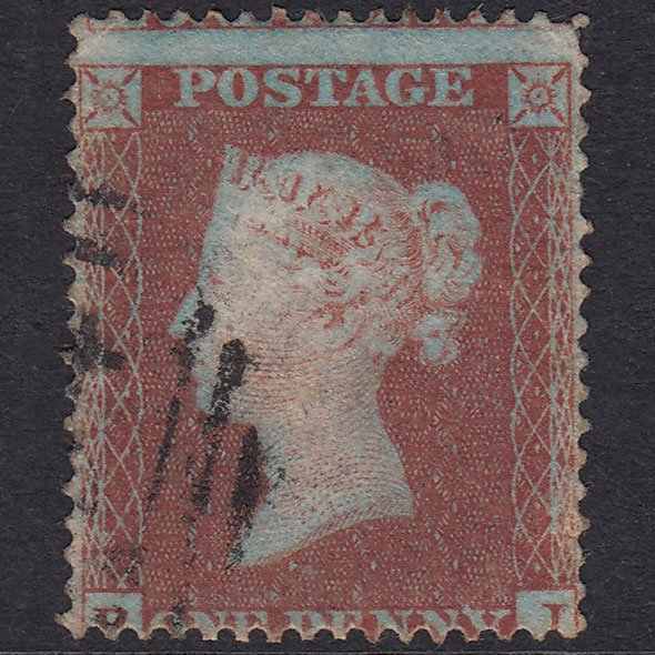 GB QV 1854 1d Red-Brown Plate 183 SG17-C1(1) BI GU