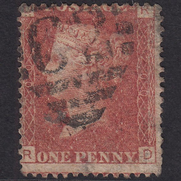 GB QV 1864 1d Rose-Red Plate 200 SG43-G1(1) RD GU Belfast 62