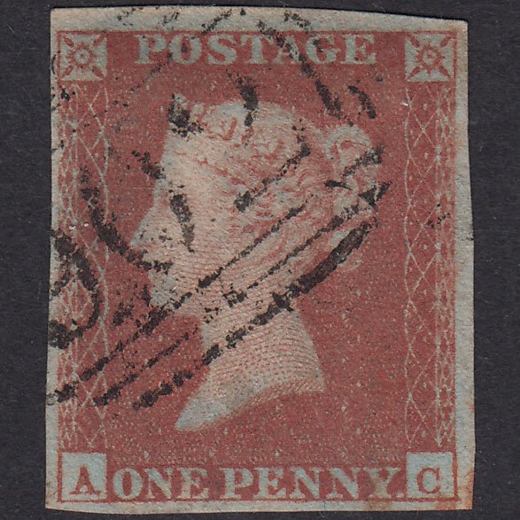 GB QV 1841 1d Plate 126 SG8-B1(1) AC FU Missing Imprimatur 4M Witney 902