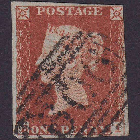 GB QV 1841 1d Red-Brown Plate 46 SG8-B1(1)-BS35 BI GU 3M Penrith 606
