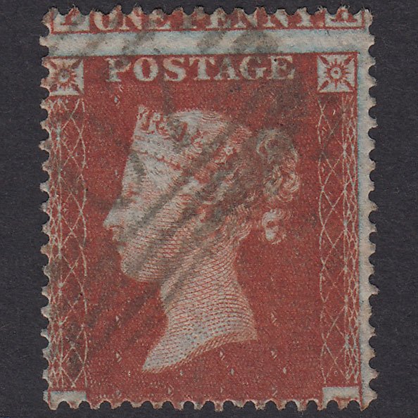 GB QV 1854 1d Plate 194 SG17-C1(1) QH FU Kirkwall 207 Large Misperf