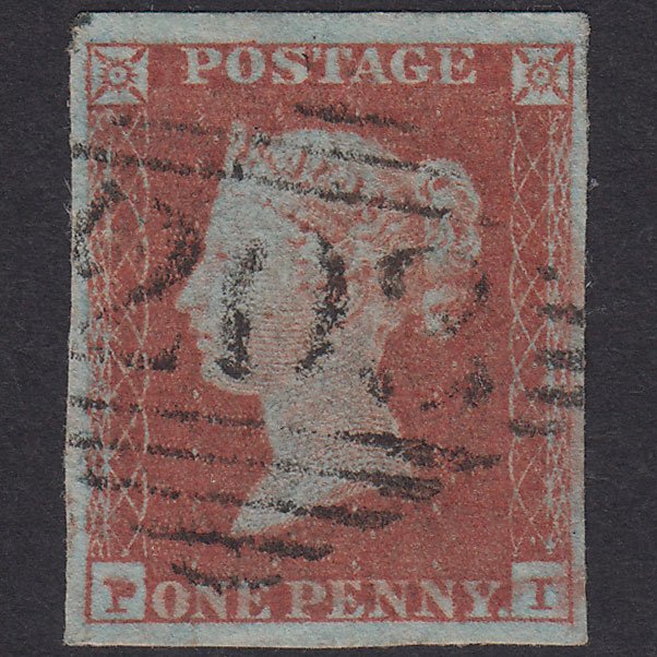 GB QV 1841 1d Red-Brown Plate 106 SG8-B1(1)-BS91 PI FU Dunshaughlin 203