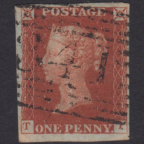 GB QV 1841 1d Red-Brown Plate 41 SG8-B1(1)-BS30d TI FU Wigtown 341