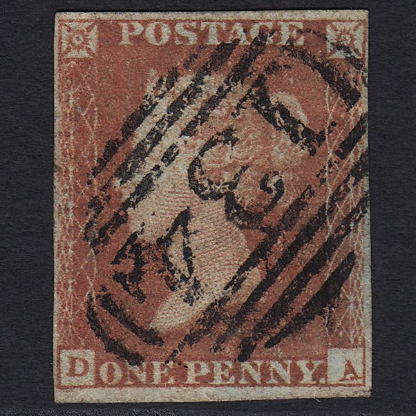 GB QV 1841 1d Red-brown (Plate 101) (SG8) 'LD' GU Bristol (134) 4 Margins
