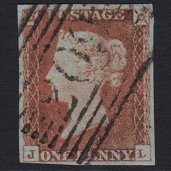 GB QV 1841 1d Red-brown (Plate 71) SG8 'JL' VFU Kirkcudbright (209) 4M