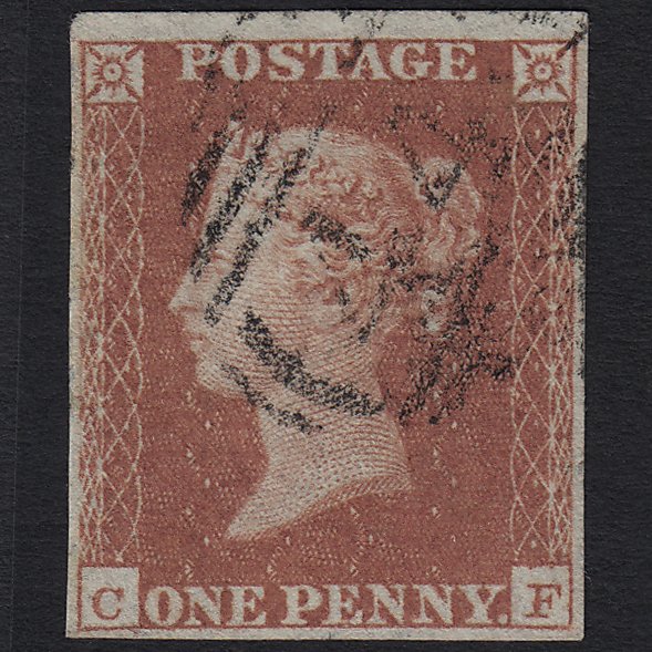 GB QV 1841 1d Red-brown (Plate 101) SG8-B1(1) CF FU 4M Imperf