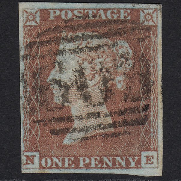 GB QV 1841 1d Red-brown (Plate 79) SG8-B1(1) NE GU Oxford 603 4M Imperf