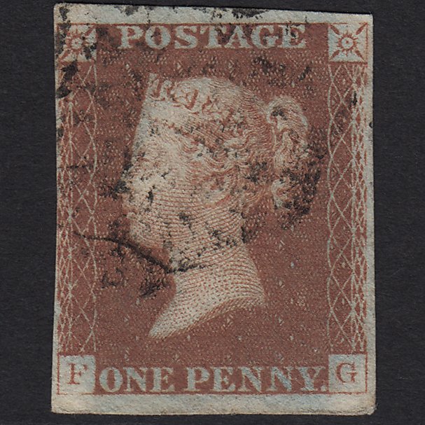 GB QV 1841 1d (Plate 23) SG8-B1(1) FG FU Missing Imprimatur nr 4 Margins