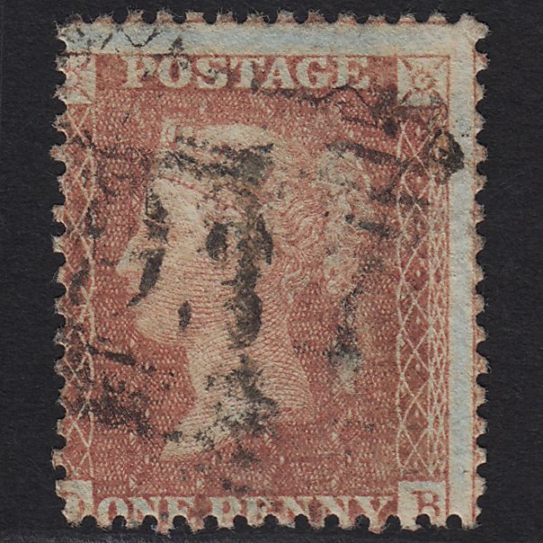 GB QV 1856 1d Red-brown (Plate 31) SG29-C8(1) DB GU Scotland