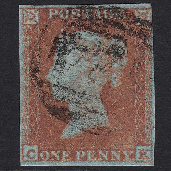 GB QV 1841 1d Orange-brown (Plate 137) SG12-B2(3) CK GU 4 Margins