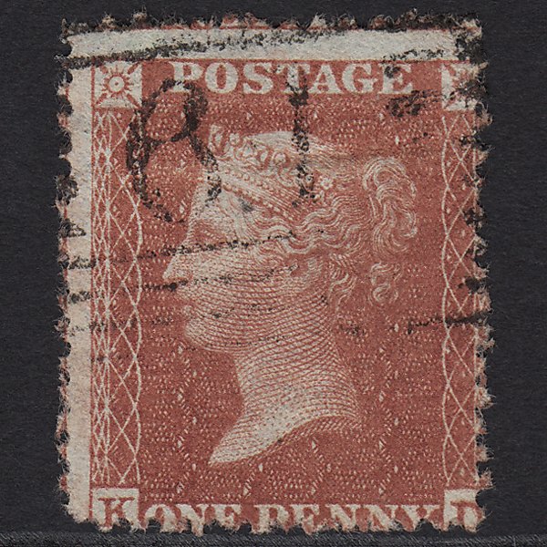 GB QV 1855 1d Red-brown (Plate 11) SG24-C3(1) KD GU Buckie 61