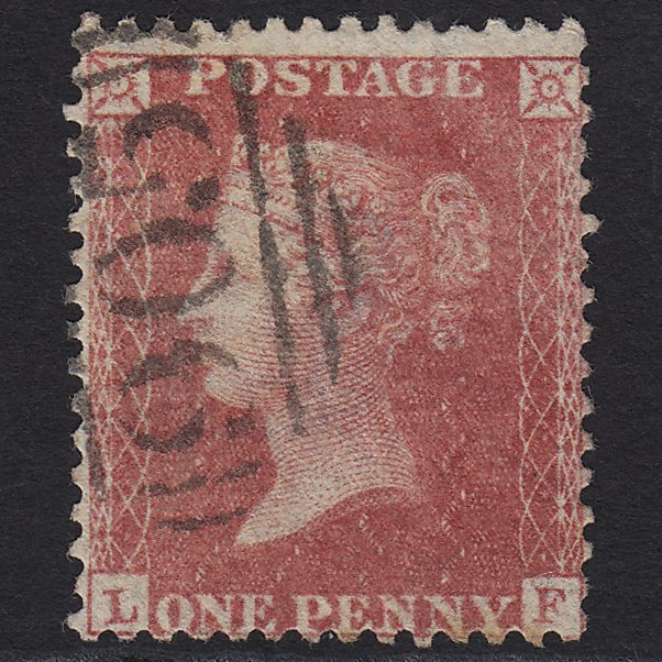 GB QV 1857 1d Rose-red (Plate 48) SG40-C10(1) LF GU Wolverhampton 905