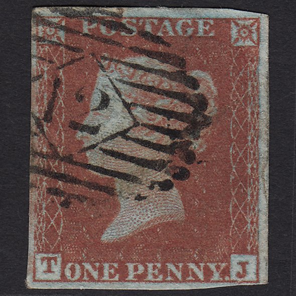 GB QV 1841 1d Red-brown (Plate 162) SG8-B2(1) BF GU Ratho 362