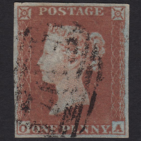 GB QV 1841 1d Red-brown (Plate 144) SG8-B2(1) OA FU 4M Imperf