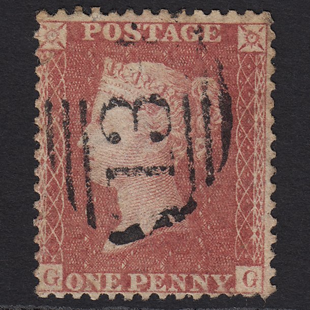 GB QV 1857 1d Rose-red (Plate 46) SG40-C10(1) GG GU