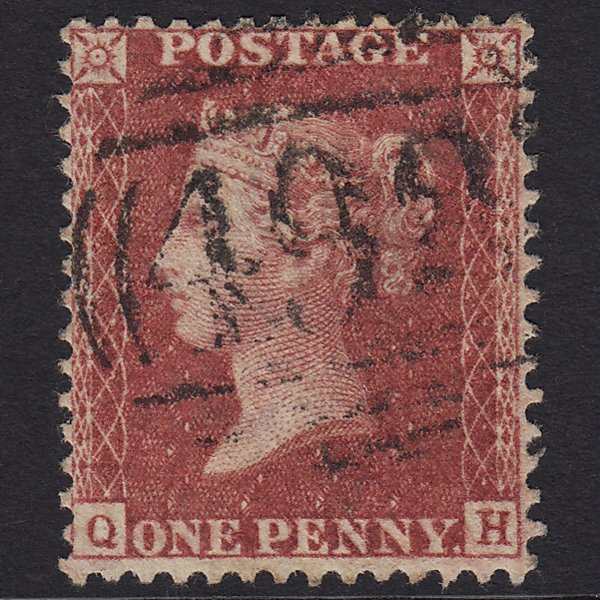 GB QV 1857 1d Rose-red (Plate 47) SG40-C10(1) QH GU Manchester 498