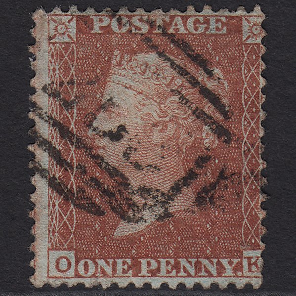 GB QV 1855 1d Red-brown (Plate 9) SG24-C3(1) OK FU